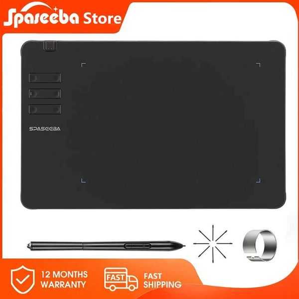 SPASEEBA T605 Graphics Tablet for Drawing / Paiting / Gaming OSU Ultra Thin Art Pen Tablet with 8192 Levels Digital Stylus X250704