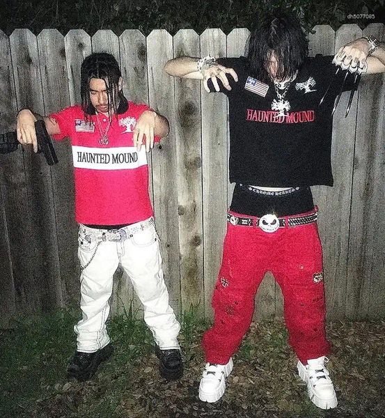 

Men's Polos Streetwear Men Women Haunted Mound Vintage Polo Shirt Y2K T Letter Embroidery Oversized Tshirt Cotton Short Sleeve Tops, A3