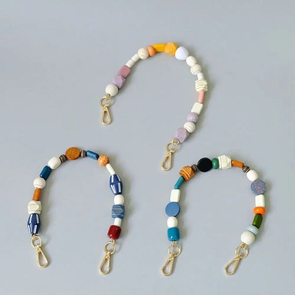 Chain Exquisite Handbag Colored Bead Handbag Strap Phone Case HangChain Extension Bead Chain DIY Handcrafted Wristband 250703 W260609