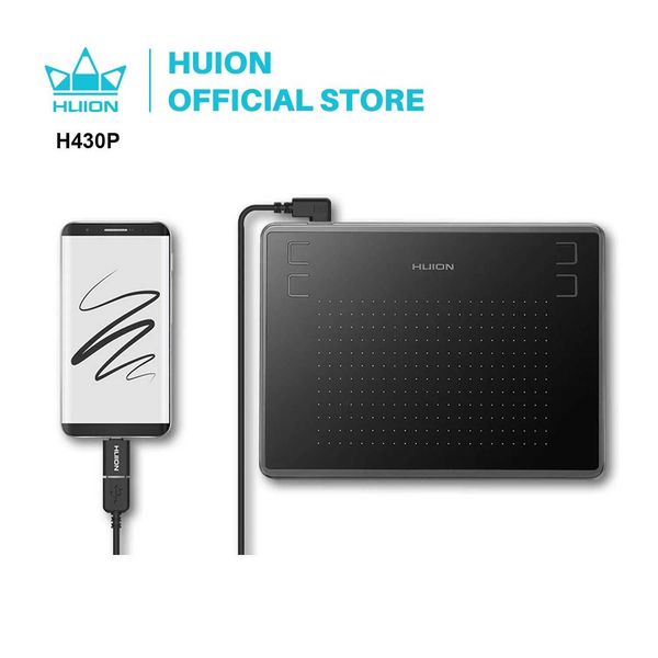 HUION H430P Graphics Drawing Digital Tablets Signature Pen Tablet OSU Game Pen Tablet with Battery-Free Stylus Pen Portable X250704