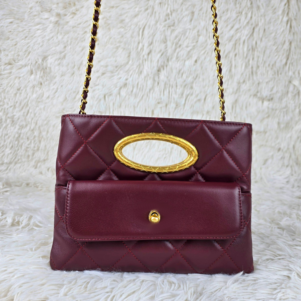 

Shoulder Bags Womens Handbag Cross Body Bag Interior Zipper Pocket Genuine Leather Sheepskin Gold ChainHand Bag Designer Luxury Handbags Crossbody Designer Bags, Red