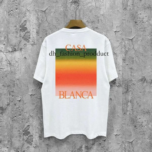 

Brand Mens Designer T Shirt Men Tshirt Luxury Mens Tees Summer Round Neck Sweat Absorbing Short Sleeves Casas Blanca Tshirts 517, P-29