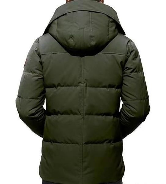 

Designer Canadaian Menswear Real Wolf Skin Winter Outdoor Pile Feather Trench Jassen Jacket Hooded Four-Man Manto Down Warm Coat Hiver Parka Doudoune gooses jacket, Colour 5