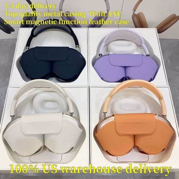 

for MAX Top ANC Metal max 2 3 4 Headband Headphone Accessories Transparent Solid Silicone Waterproof Protective case pro Maxs Headphones Case