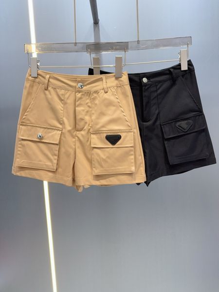 

Women' Shorts Designer Classic age reducing fashionable slimming workwear shorts in black khaki color