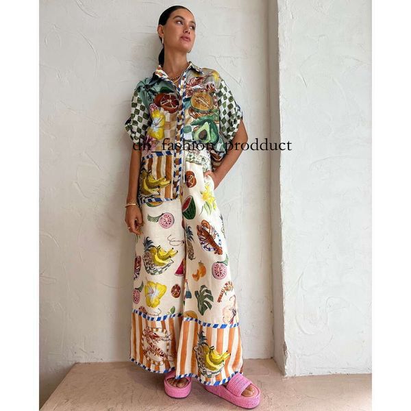 

alemai dress Australian Fashion Dresses For Woman Linen Shirt Dress Flower Printed Summer Spring Skirt Elegant Slim Fit Long Linen Clothes -Xl alemania dress 92e, Jn3816