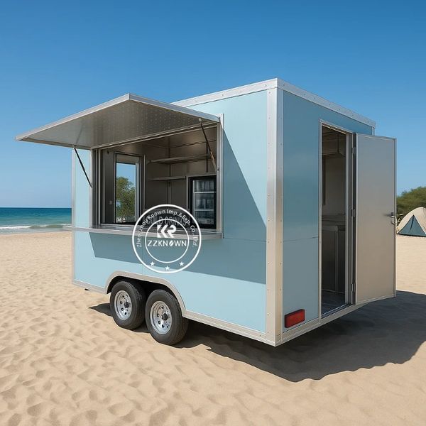 

Camper Trailer House Camper Trailerice Cream Food Trucks Mobile Kitchen Remorque Coffee Box Trailer Cart