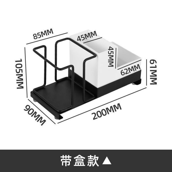 

Wrought iron household desktop disposable cup holder coffee sugar milk tea compartment storage box bar tea bags