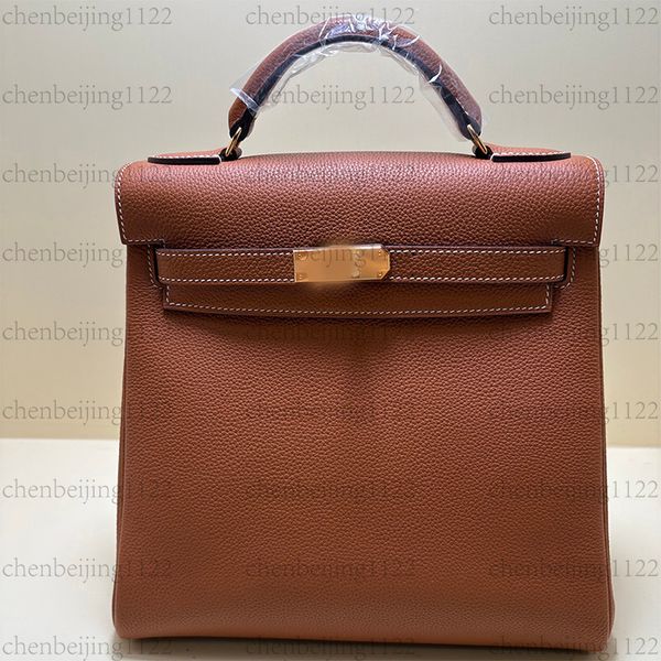 

99A top fashion trend designer backpack, made of top-quality natural imported 100% leather, and carefully matched with pure steel hardware for travel backpacks, Five
