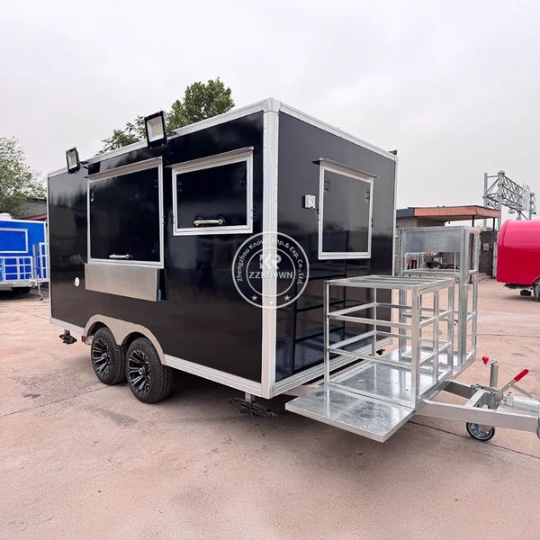 

Affordable Mobile Food Truck Stainless Steel Customization Concession Mobile Food Trailer for Festival Food Stall Business