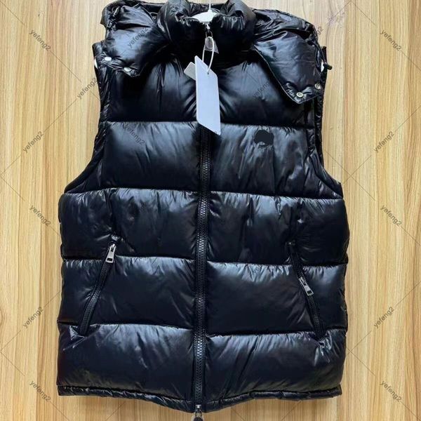 

Designer Jacket puffer jacket mens Jacket classic Stand up collar vest warm cotton jacket, White1