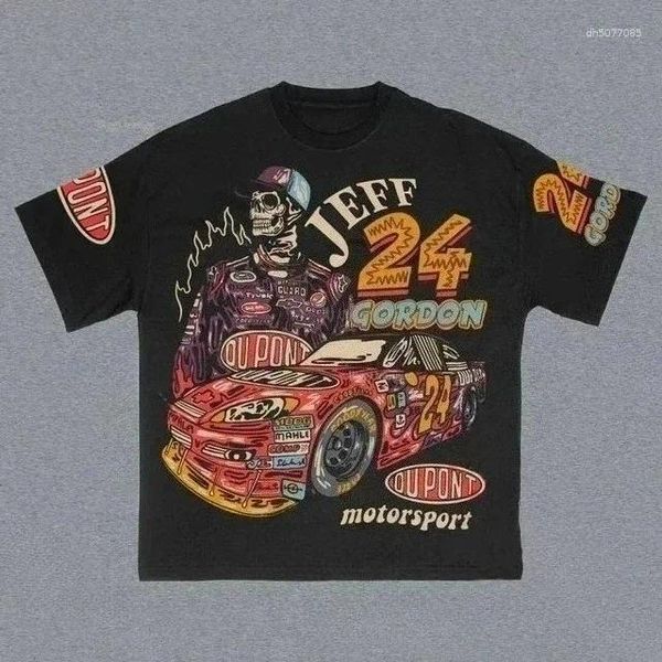 

Men's T Shirts Hiphop Graphic T-shirt Print Oversized Gothic Smart Casual American Harajuku Streetwear Top Tops, A7