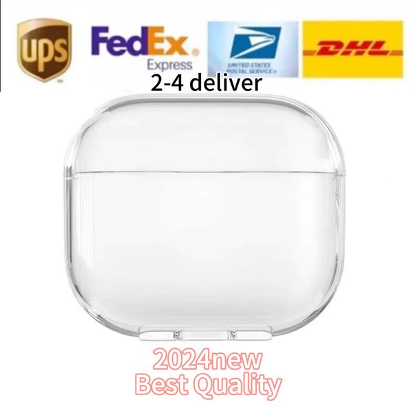 

USA EU Stock For AirPods Pro Generation pro 2 Airpods3 Airpods 4 Wireless Bluetooth headphones Accessories Silicone protective earphone cases USB-C Charging