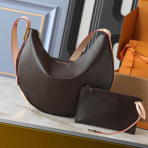 Luxy Brand Cookie Designer Shoulder Bag MM with Clutch Bag & Lock, Soft Leather Crossbody Bag, Large Capacity Totes Handbag, Adjustable Strap, Daily & Travel Use Mu14417