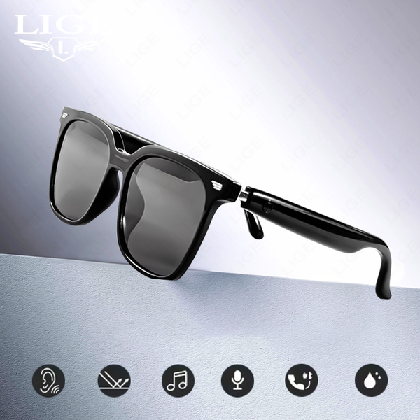 

Polarized Bluetooth sunglasses, suitable for both men and women, sports smart glasses, built-in microphone and open music speaker,