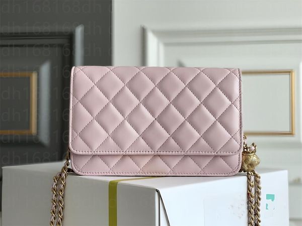 

20A Mirror quality Designer Bag Shoulder Chain Clutch double Flap Bag CC CF Wallet Check Velour Square Strip,Imported From France Official original Genuine Leather r, A2