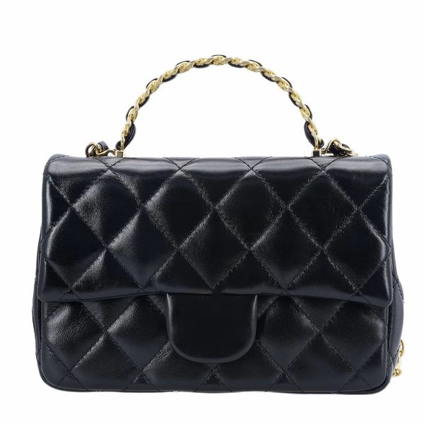 

Designer Bag Gold Buckle Chevron Chain Shiny Lambskin Flap Fashion Bag Shoulder Cross Body Handbag, Pink