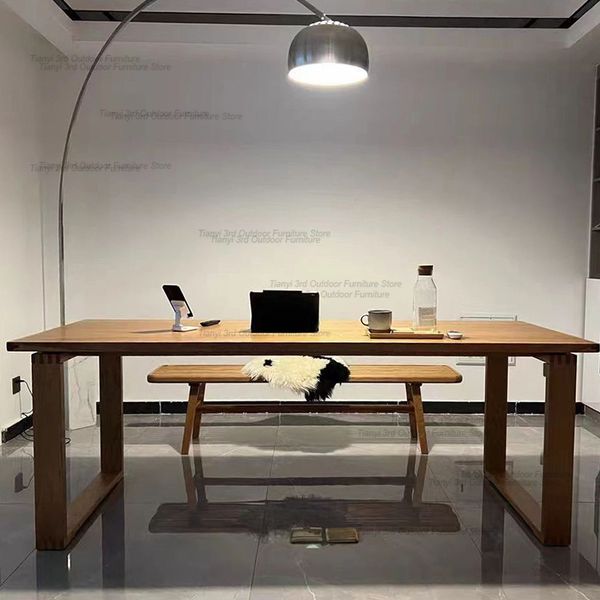 Japanese Kitchen Dining Tables Nordic Office Dinette Wooden Coffee Living Room Home Furniture Tavolo Pranzo LLDT