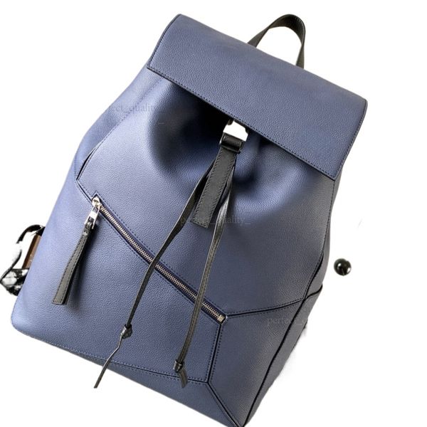 

99A Designer Soft Grain Leather Military Backpack for Two-Wheeled Carry, with huge capacity, safe and practical, suitable for commuting and business trips, One