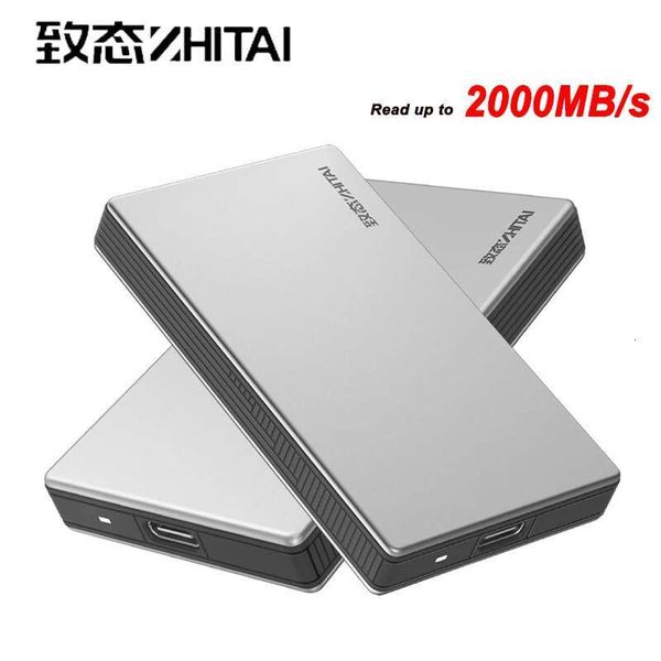 ZhiTai Portable SSD USB 3.2 Gen 2*2 Type C up to 2000M/s Portable PSSD 2TB 1TB External Hard Disk for Laptop Desktop Computer