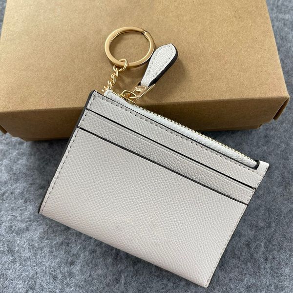 

Designer Keychain for women card bag mini wallet bags luxury leather keyring keychain bag charm leather keychain purse