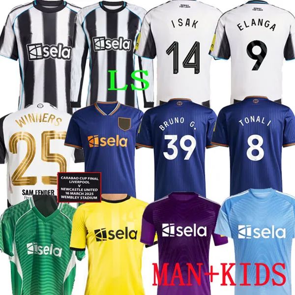 

2025-2026 TONALI NEWCASTL E soccer jerseys BLACK Kids ELANGA 9 2025 BARNES BRUNO G. Gordon ISAK Football Shirt Home Away Botman fans WINNERS 25 TRAINING PRE MATCH, 25 26 gk 1