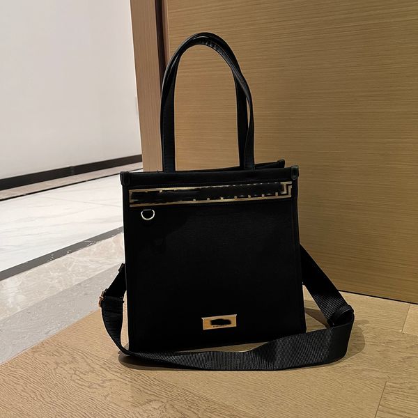 

Designer Women Lady Leather Canvas Shoulder Handbag Tote Bag Classic Cosmetic Beauty Pouch Makeup Organizer Storage Case VIP Gift Box, As pictures