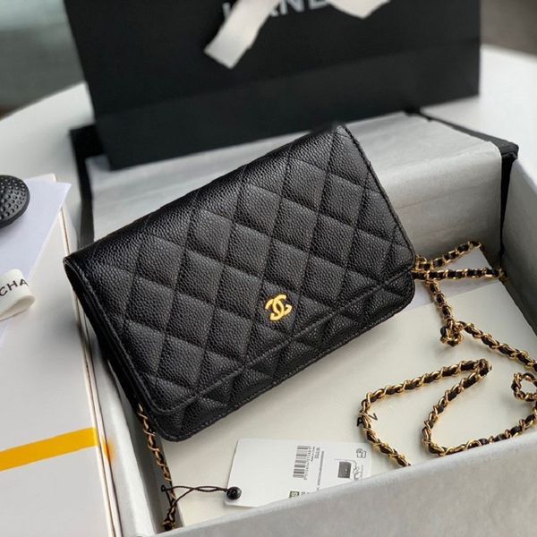 

Designer bag shoulder bag chain handbag diagonal cross bag woc caviar sheepskin style women's bag with box wallet, #20