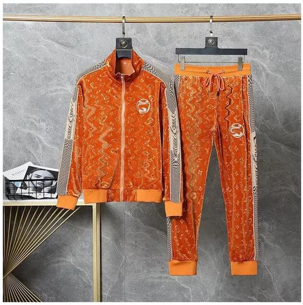 

25ss Men's Tracksuit Brand Designer Men's Sports Suit Two-Piece Long-Sleeved Zipper Letter Printing Embroidery Fashion Casual Men'ss Two-Pieces Suits, Green