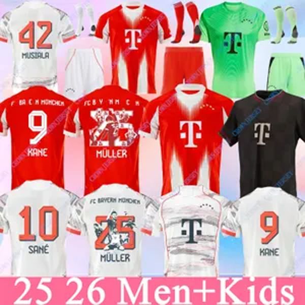 

2024 2025 2026 KANE soccer jerseys GRAVENBERCH SANE DE LIGT MULLER DAVIES KIMMICH long sleeve football shirts Men Kids kit COMAN 24 25 26 bAYErnS MuNICh uniform, 25 26 third player patch