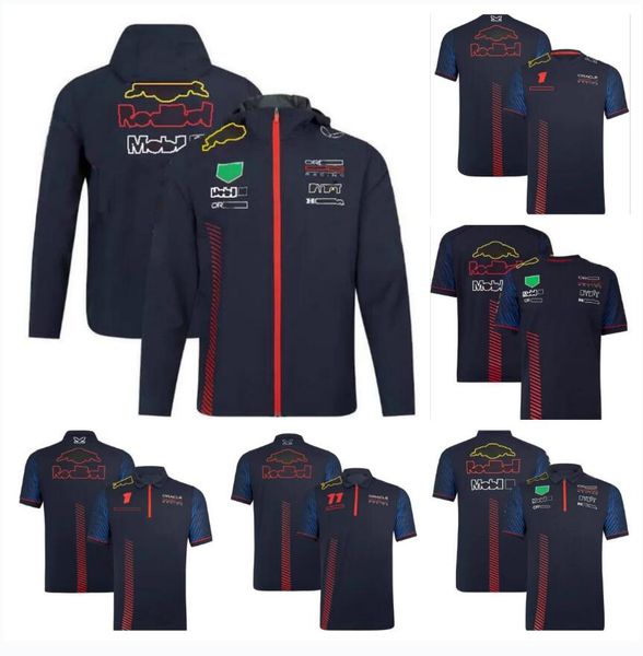 F1logo short-sleeved shirt men's and women's F12025 team jackets same customised