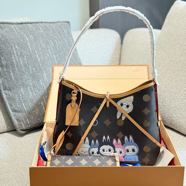 

Designers Bags Flower Women Leather Totes Handbag Wallets Purse Card Holder pouch Laptop Messenger Bag 30cm, Brown