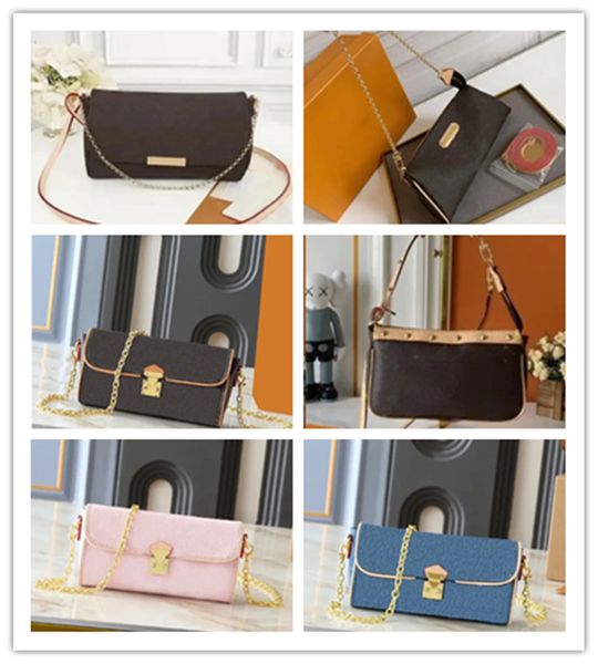 2025new Leather Chains Fashion Casual Designer bags Straps Shoulder Underarm bag leather handbag crossbody clutch Lady