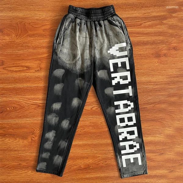 

Men's Pants Vertabrae Sweatpants Tie-dye Three-dimensional Printed, Black