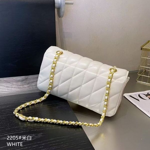 

Luxury Designer Bags 2025 New Lattice Chain Shoulder Bag PU Leather Women Crossbody Bag High Quality Shoulder Bags for Everyday Use Premium Handbag, Black silver label 26 cm