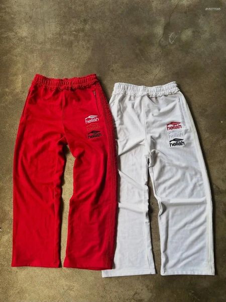 

Men's Pants Fashion Harajuku Gothic Letter Embroidered Pattern Men Sportswear Trendy Versatile Casual Retro Hip-hop, A1