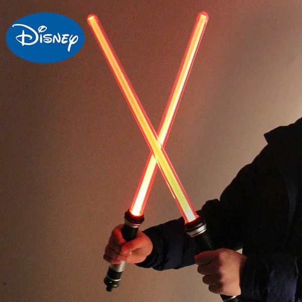 Disney 2PCS Star Wars Toy Laser Lightsaber Cosplay Toys Darth Vader Jedi Rey Sword Cosplay Kids Toys W20250714