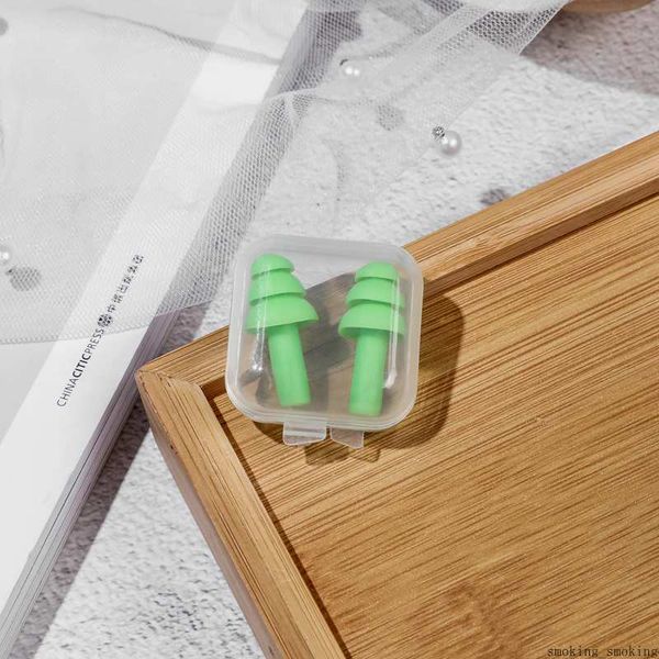 Silicone Earplugs Swimmers Soft Flexible Ear Plugs for Travelling Sleeping Reduce Noise Ear Plug Waterproof Swimming Reusable Hearing Protector With Box