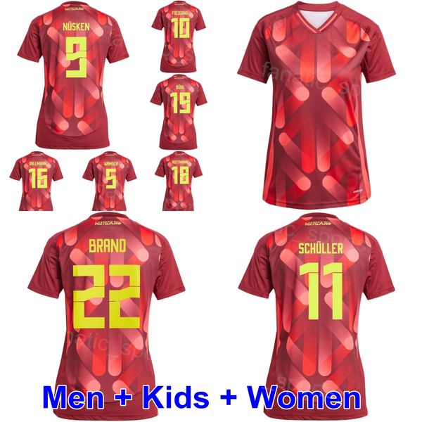 National 2025 2026 Women Soccer Jerseys 11 SCHULLER 22 BRAND 9 NUSKEN 5 WAMSER 1 BERGER 10 FREIGANG 18 HOFFMANN BUHL DALLMANN KNAAK Mens Kid Football Shirt Kits DeGuo