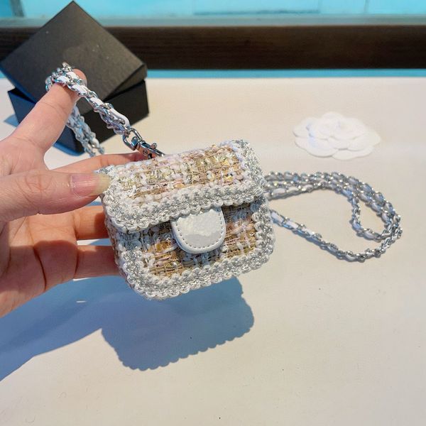 

Ladies' Mini Crossbody Bag Luxury Headphone Bag Designer Bag Hanging Decoration With Detachable Chain, Bag 9