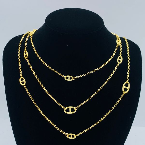 Women Brass Copper Necklaces Designer Crystal Pearl Necklace Luxury Jewelry Accessories Lovers Gift