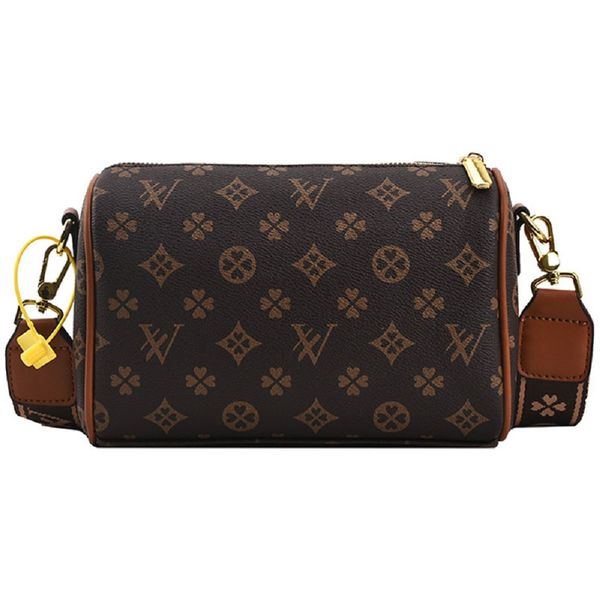 

Women's Cylinder Handbag Designer Bag High Quality Tote Bags Purses Designer Handbag Women Bags Travel Beach Bag Luxury bags Quality Lychee Leather Fashion Bag, Khaki