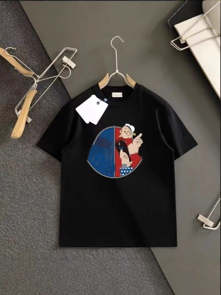 

Men' T-Shirts Designer printed letter casual versatile T-shirt for couples simple and versatile, White