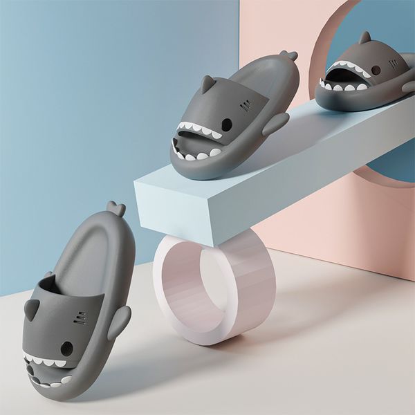 

ecofriendly cool seasonal shoes with scent control casual sharkthemed sandals for couples, Orange