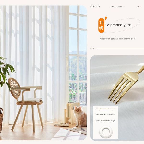 YL-36686 vertical blinds curtain curtains living room balcony bay window dream curtains light-transmitting but not transparent bedroom