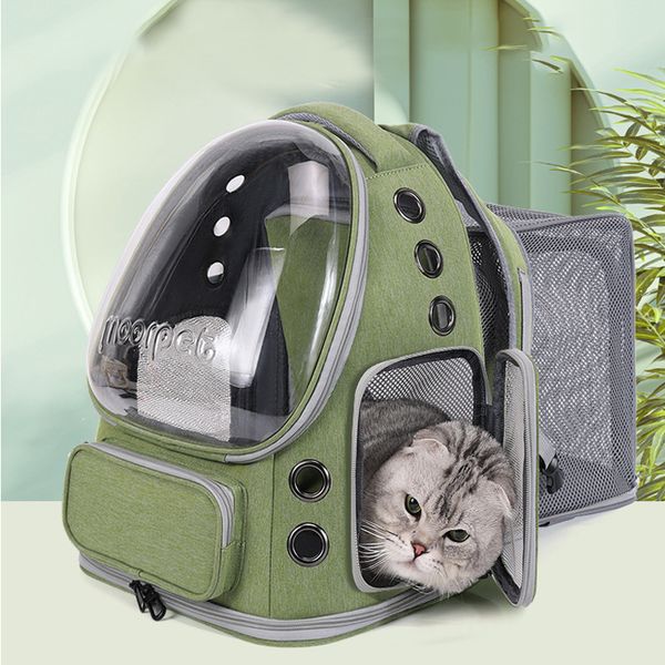 

Beni Pet All Season Cat Dog Travel Backpack Durable Breathable Material & Expanding Design for Comfortable Carry-On, Black