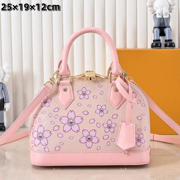 

Ladies' Fashionable Shoulder Bag Designer Luxury Handbag Cherry Blossom Pattern Crossbody Bag Large Capacity Shoulder Bag, Bag 7