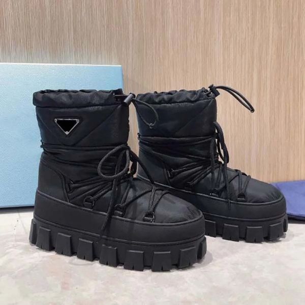

Designer boots with fashion sense classic long boots hanging small bags, thick soles comfortable foot feel Martin boots nylon calf leather fabric Trendy items, #15