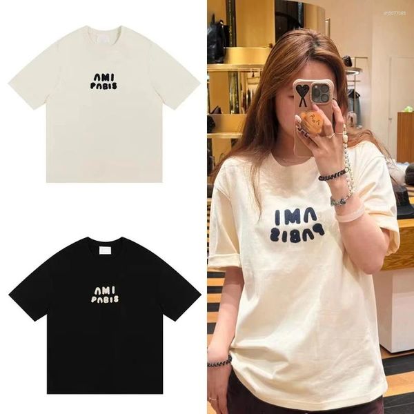 

Men' T Shirts 2025 Trendy Brand Love Crayon Letter Summer Cotton Short Sleeved T-shirt And Women' Casual Loose Top, A11