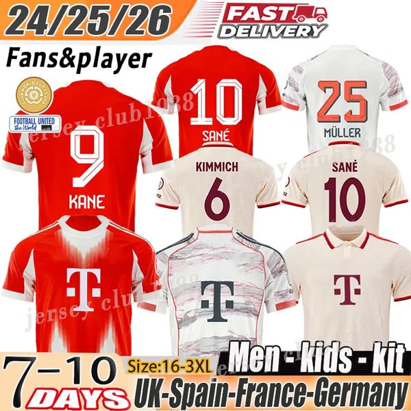 

Deutscher Meister 2025 munich jersey Harry Kane shirt Thomas Muller Sane Kingsley Coman Jamal Musiala Soccer Jerseys kimmich jersey bayernmunich 25 26 kids kit top, Home kit